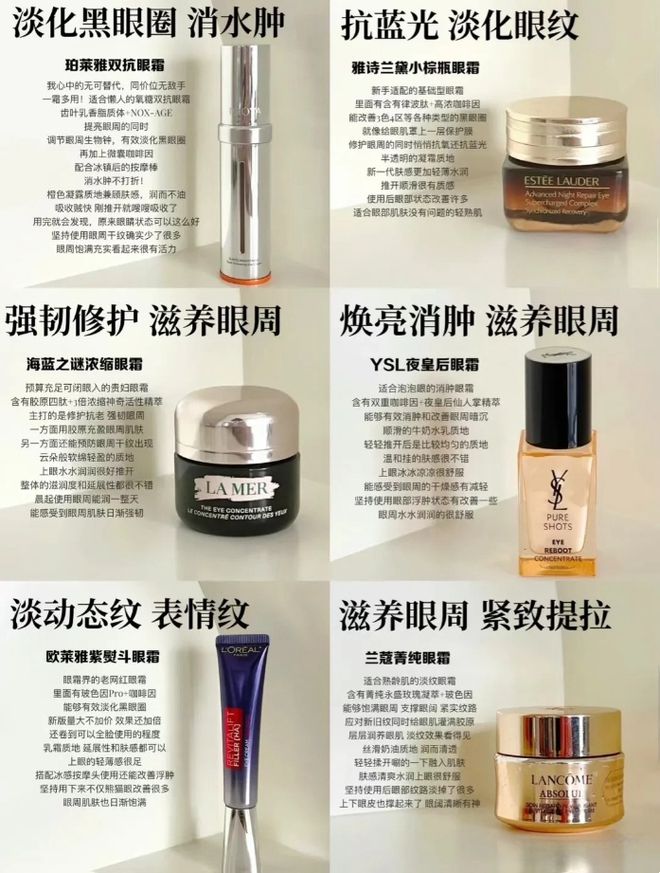 大牌抗老眼霜专门针对熬夜的衰老问题OG真人熬夜党从来不会错过的6款(图6)